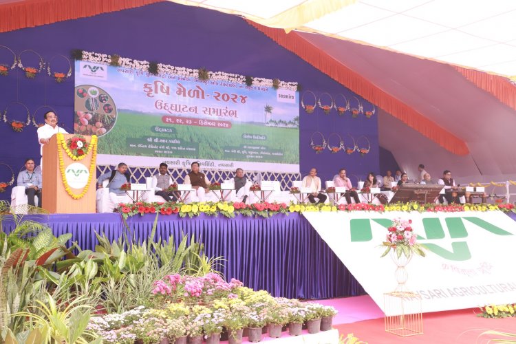 A three-days Mega Krushimela jointly organized by Navsari Agricultural University and SASMIRA, 