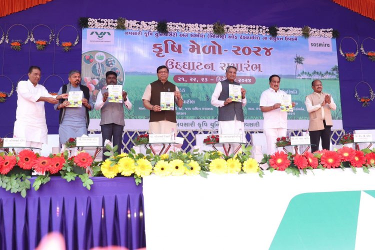 A three-days Mega Krushimela jointly organized by Navsari Agricultural University and SASMIRA, 