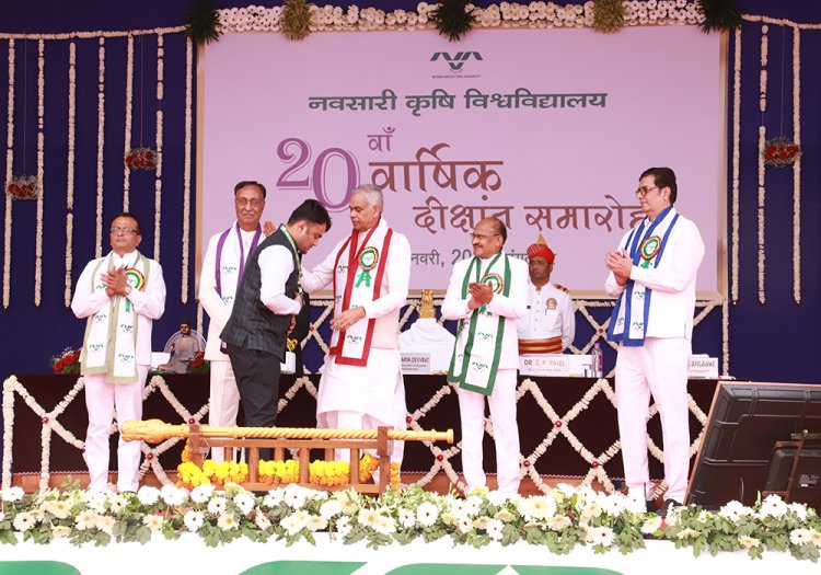 The 20th Annual Convocation of Navsari Agricultural University was held today (January 7, 2025)