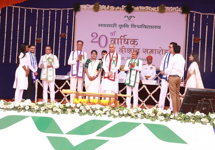 The 20th Annual Convocation of Navsari Agricultural University was held today (January 7, 2025)