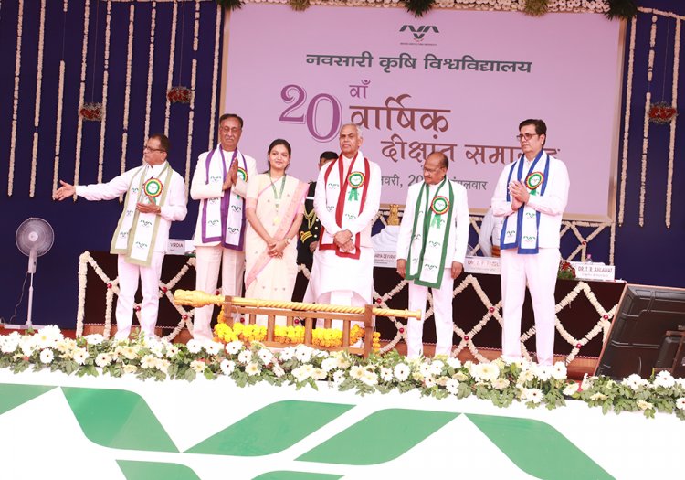 The 20th Annual Convocation of Navsari Agricultural University was held today (January 7, 2025)