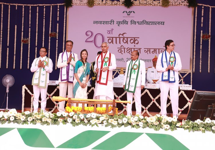 The 20th Annual Convocation of Navsari Agricultural University was held today (January 7, 2025)