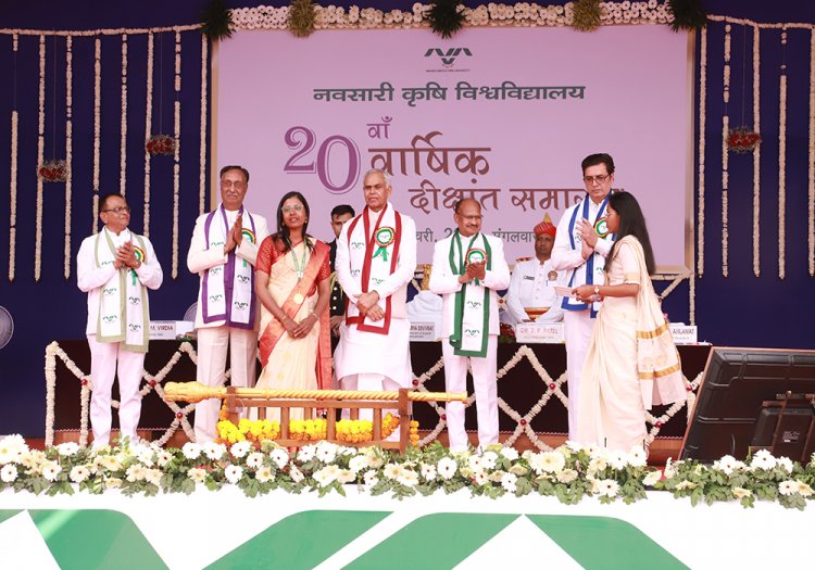 The 20th Annual Convocation of Navsari Agricultural University was held today (January 7, 2025)