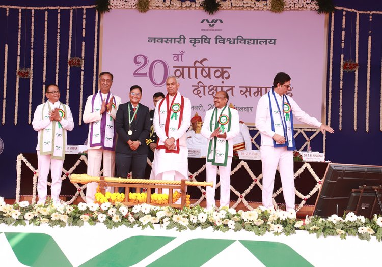 The 20th Annual Convocation of Navsari Agricultural University was held today (January 7, 2025)