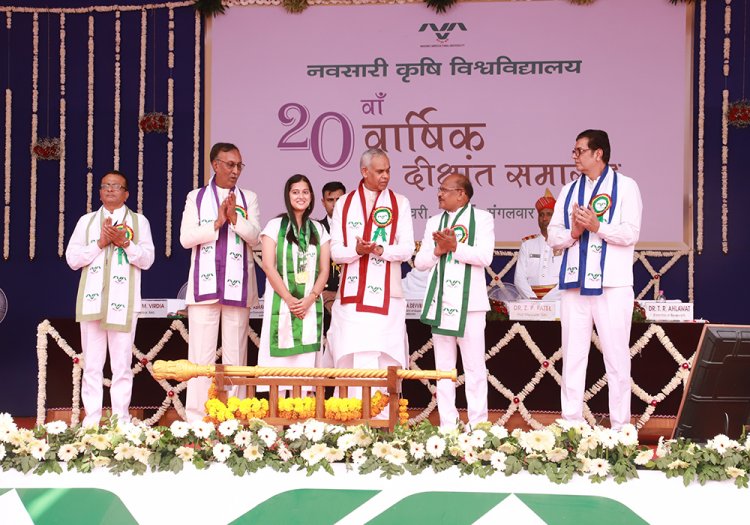 The 20th Annual Convocation of Navsari Agricultural University was held today (January 7, 2025)