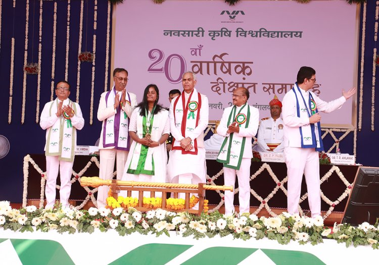 The 20th Annual Convocation of Navsari Agricultural University was held today (January 7, 2025)