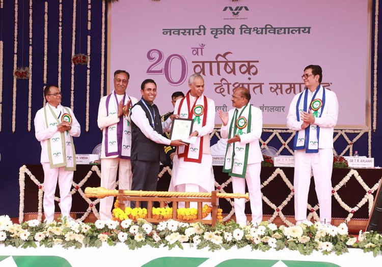 The 20th Annual Convocation of Navsari Agricultural University was held today (January 7, 2025)