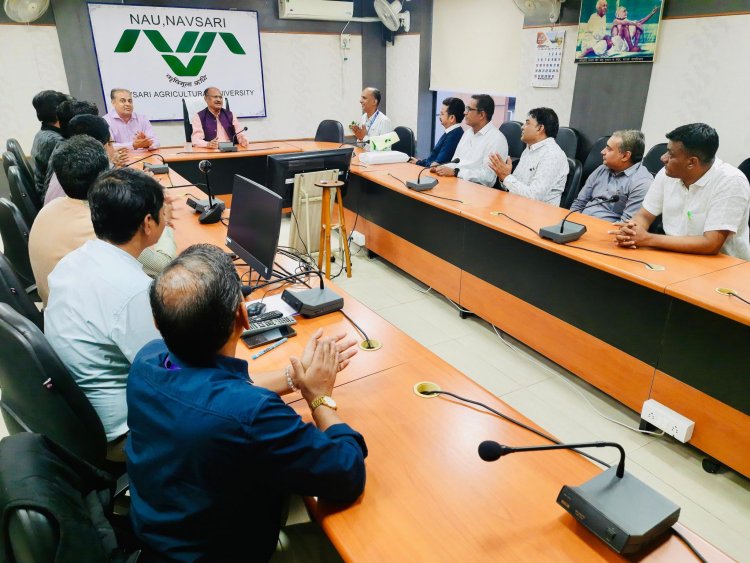 The faculties of College of Forestry, Navsari expressed deepest gratitude and thanks to Hon'ble Vice-Chancellor Dr. Z. P. Patel 