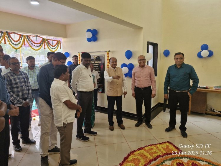 Hon’ble Vice-Chancellor Dr. Z. P. Patel inaugurated the newly constructed Boys' hostel for Polytechnic students at College of Agriculture, Waghai on January 23, 2025 