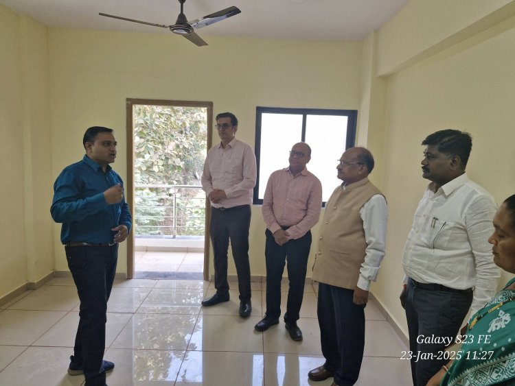 Hon’ble Vice-Chancellor Dr. Z. P. Patel inaugurated the newly constructed Boys' hostel for Polytechnic students at College of Agriculture, Waghai on January 23, 2025 