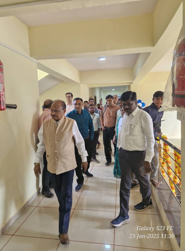 Hon’ble Vice-Chancellor Dr. Z. P. Patel inaugurated the newly constructed Boys' hostel for Polytechnic students at College of Agriculture, Waghai on January 23, 2025 