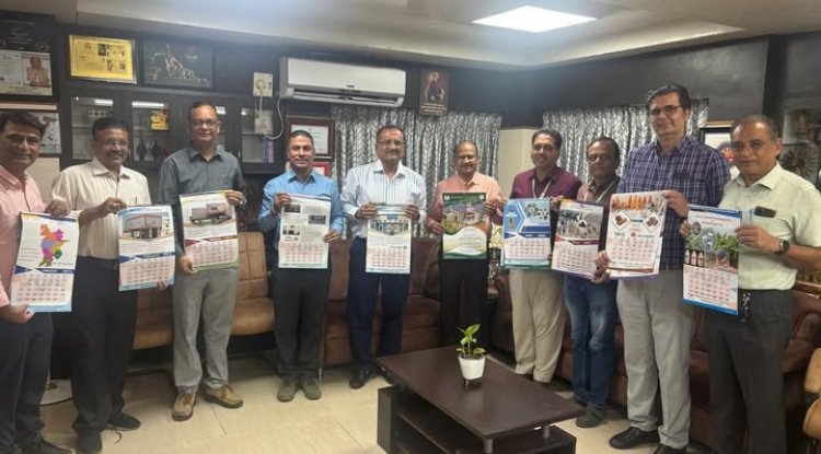 The 2025 calendar, showcasing the excellent technologies of Navsari Agricultural University, was unveiled by Hon'ble Vice-Chancellor Dr. Z. P. Patel
