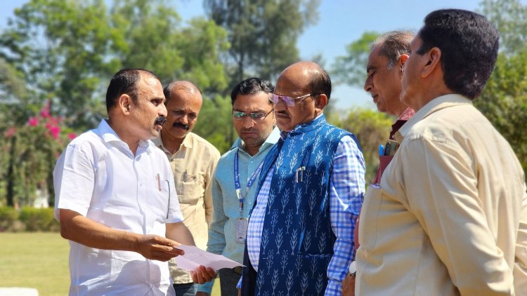 Hon’ble Vice-Chancellor Dr. Z. P. Patel and Dr. Harshaben Z. Patel performed the “Vahan Puja” of newly purchased Two wheeler at Horticulture Polytechnic, Paria