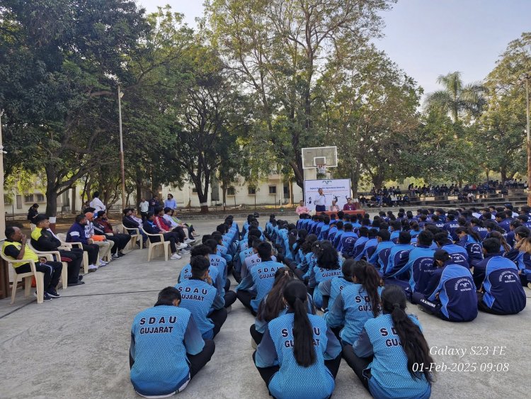 Hon'ble Vice-Chancellor Dr. Z. P. Patel officially inaugurated the Gujarat State Inter Agricultural University Volleyball (Boys/Girls), Badminton (Boys/Girls), Basketball (Boys) and Table Tennis (Girls) Tournament 2024-25 on February 01, 2025. 