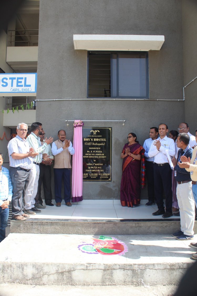 “Bhumi Pujan” for D-type Staff Quarters and Stage for student’s cultural functions to be constructed at College of Agricultural Engineering and Technology, Dediapada
