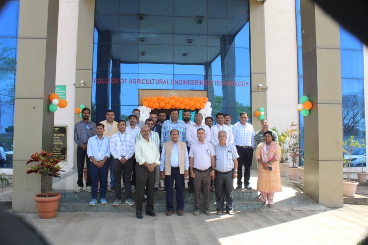 “Bhumi Pujan” for D-type Staff Quarters and Stage for student’s cultural functions to be constructed at College of Agricultural Engineering and Technology, Dediapada