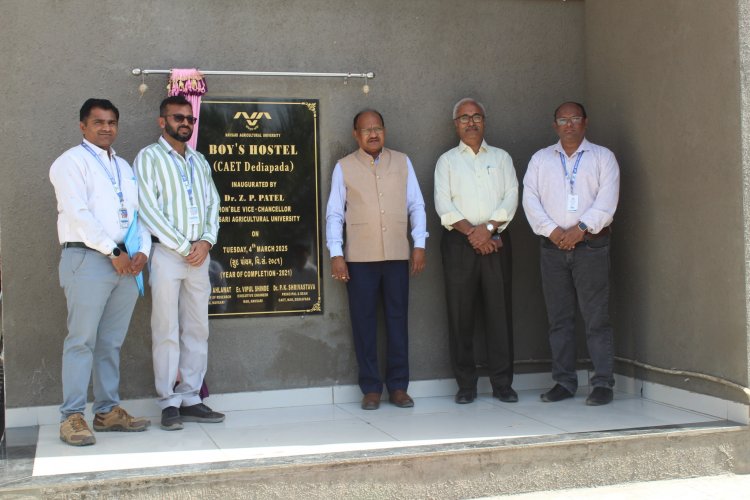 “Bhumi Pujan” for D-type Staff Quarters and Stage for student’s cultural functions to be constructed at College of Agricultural Engineering and Technology, Dediapada