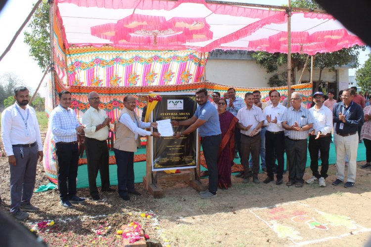 “Bhumi Pujan” for D-type Staff Quarters and Stage for student’s cultural functions to be constructed at College of Agricultural Engineering and Technology, Dediapada
