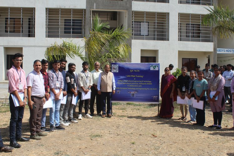“Bhumi Pujan” for D-type Staff Quarters and Stage for student’s cultural functions to be constructed at College of Agricultural Engineering and Technology, Dediapada