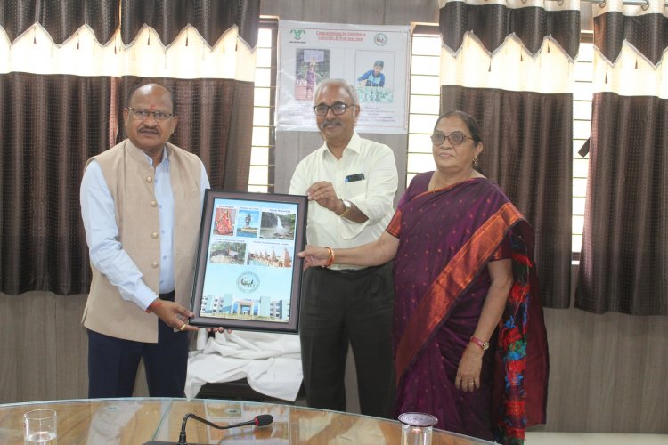 “Bhumi Pujan” for D-type Staff Quarters and Stage for student’s cultural functions to be constructed at College of Agricultural Engineering and Technology, Dediapada