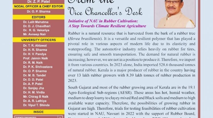 Hon’ble Vice-Chancellor Dr. Z. P. Patel received 1st copy of SPECTRUM