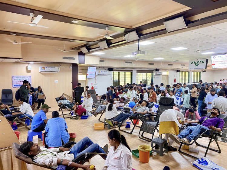 Blood Donation Camp on the Occasion of NAU Foundation Day