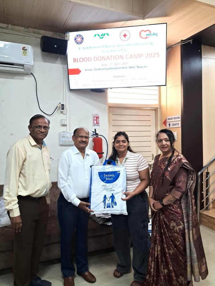 Blood Donation Camp on the Occasion of NAU Foundation Day