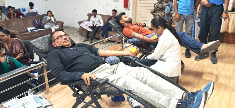 Blood Donation Camp on the Occasion of NAU Foundation Day