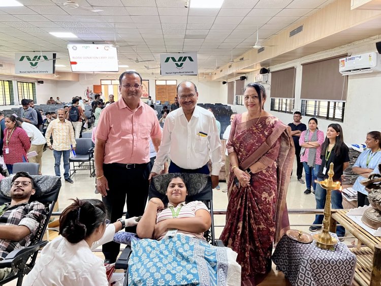 Blood Donation Camp on the Occasion of NAU Foundation Day