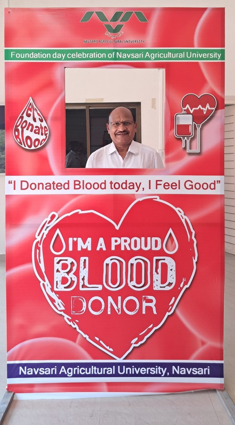 Blood Donation Camp on the Occasion of NAU Foundation Day