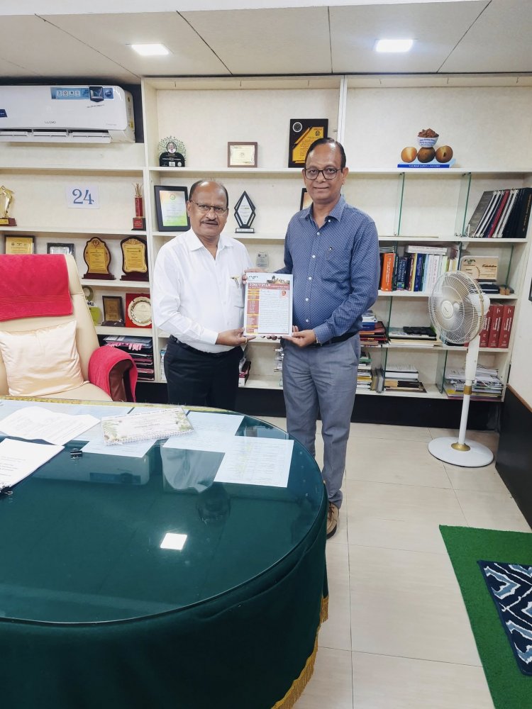 Hon’ble Vice-Chancellor Dr. Z. P. Patel received 1st copy of SPECTRUM