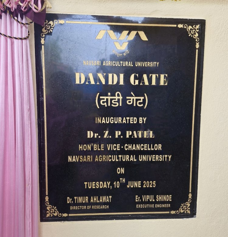 Inauguration of 'Dandi Gate' at NAU Navsari