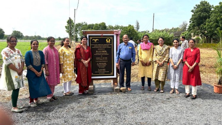 Hon’ble Vice-Chancellor, Dr. Z. P. Patel inaugurated the Horticultural Germplasm Conservation Park at RHRS, ASPEE College of Horticulture, Navsari on 21-07-2025 