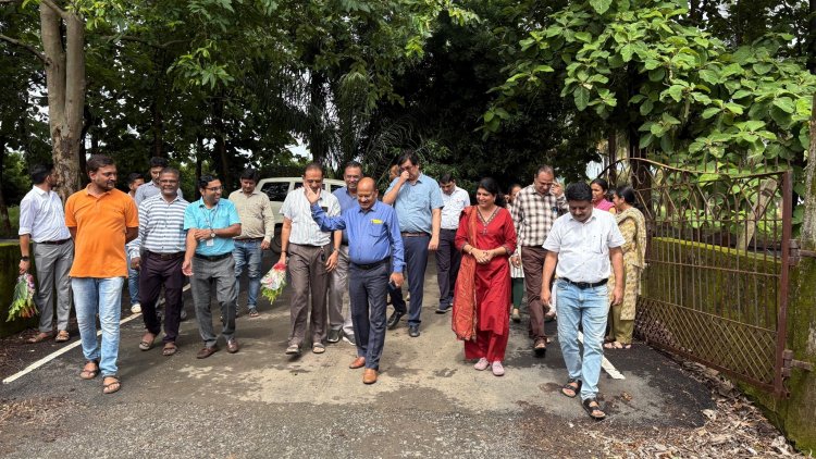 Hon’ble Vice-Chancellor, Dr. Z. P. Patel inaugurated the Horticultural Germplasm Conservation Park at RHRS, ASPEE College of Horticulture, Navsari on 21-07-2025 