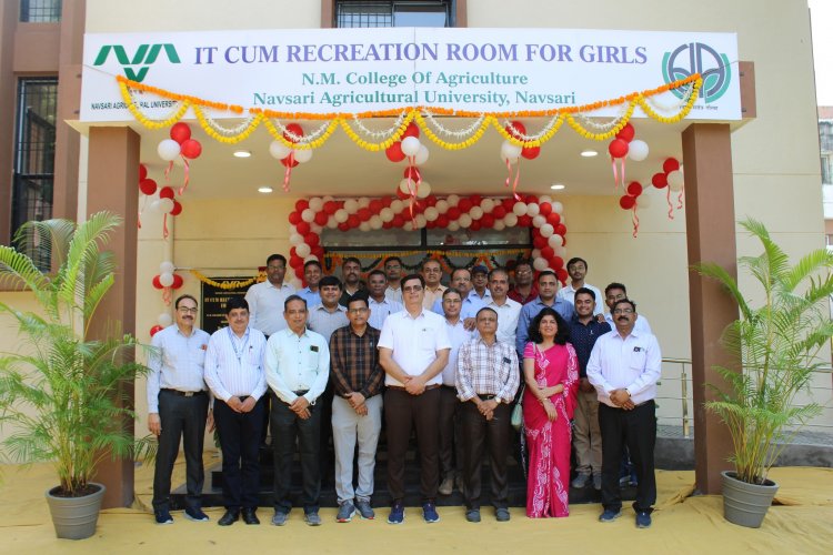 Virtually inaugurated newly constructed IT-cum-Recreation Room for Girls at N. M. College of Agriculture 