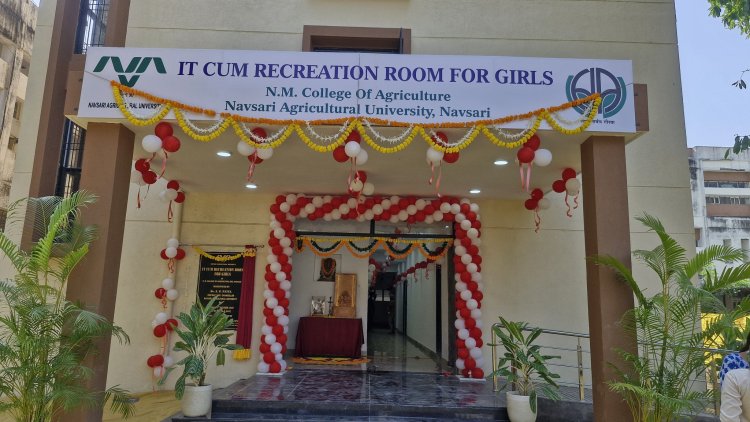 Virtually inaugurated newly constructed IT-cum-Recreation Room for Girls at N. M. College of Agriculture 