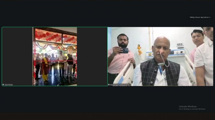 Virtually inaugurated newly constructed IT-cum-Recreation Room for Girls at N. M. College of Agriculture 