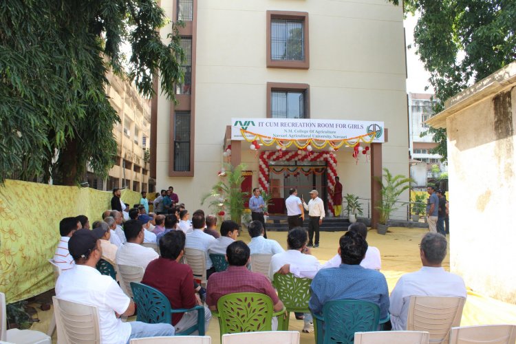 Virtually inaugurated newly constructed IT-cum-Recreation Room for Girls at N. M. College of Agriculture 