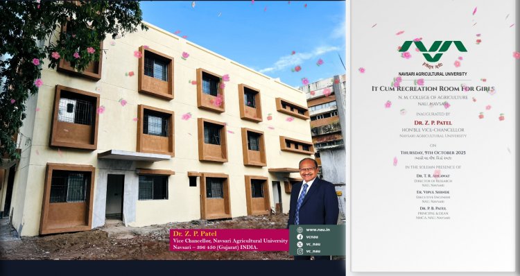 Virtually inaugurated newly constructed IT-cum-Recreation Room for Girls at N. M. College of Agriculture 