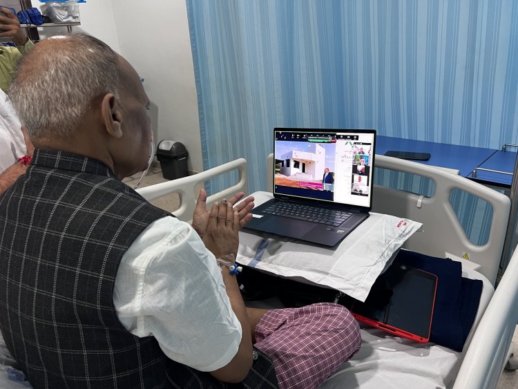 Virtually inaugurated Office building at Agricultural Research Station, NAU, Hansot 