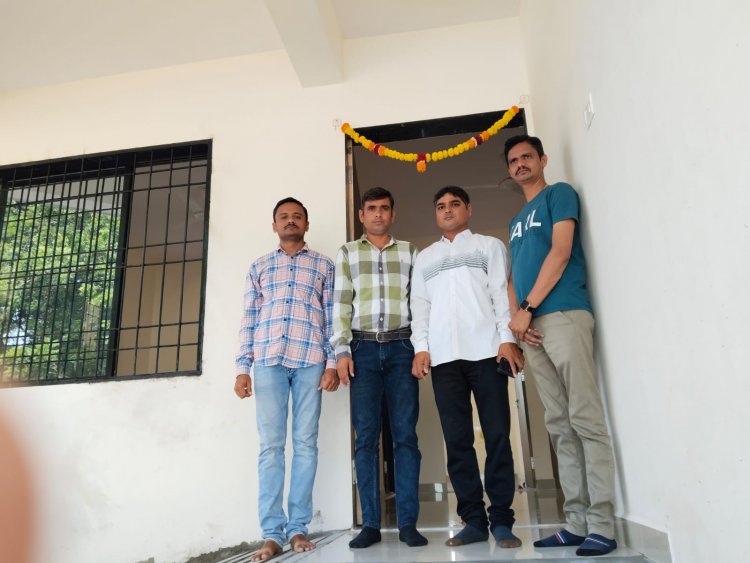 Virtually inaugurated Office building at Agricultural Research Station, NAU, Hansot 