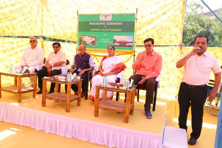 Inauguration of the ASPEE Auditorium at NAU, Navsari 
