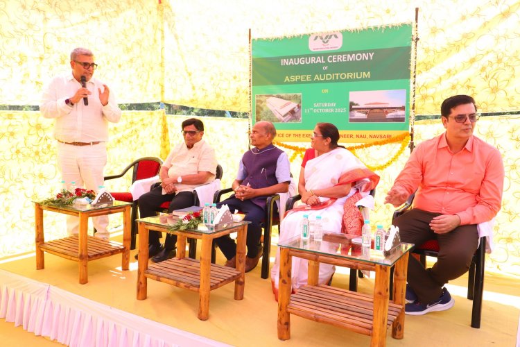 Inauguration of the ASPEE Auditorium at NAU, Navsari 