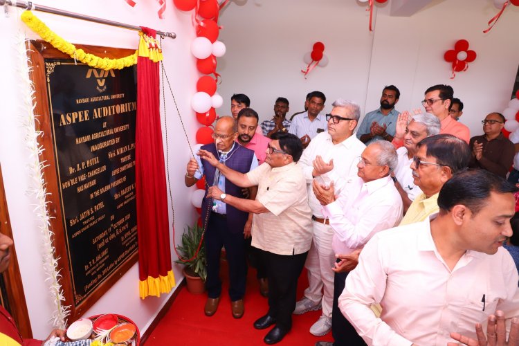 Inauguration of the ASPEE Auditorium at NAU, Navsari 