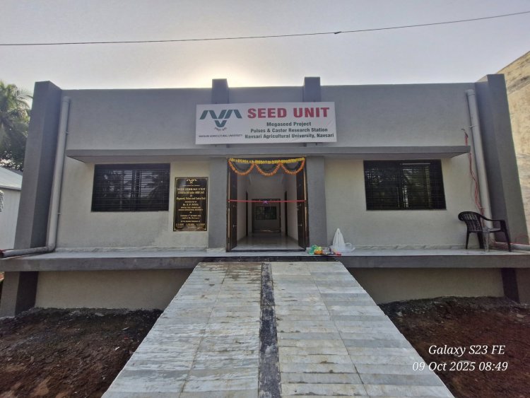 Inaugurated Gujarat’s first-ever medium-term seed conservation facility, “Seed Bank,” along with a “Seed Storage Godown” at Megaseed (Project)