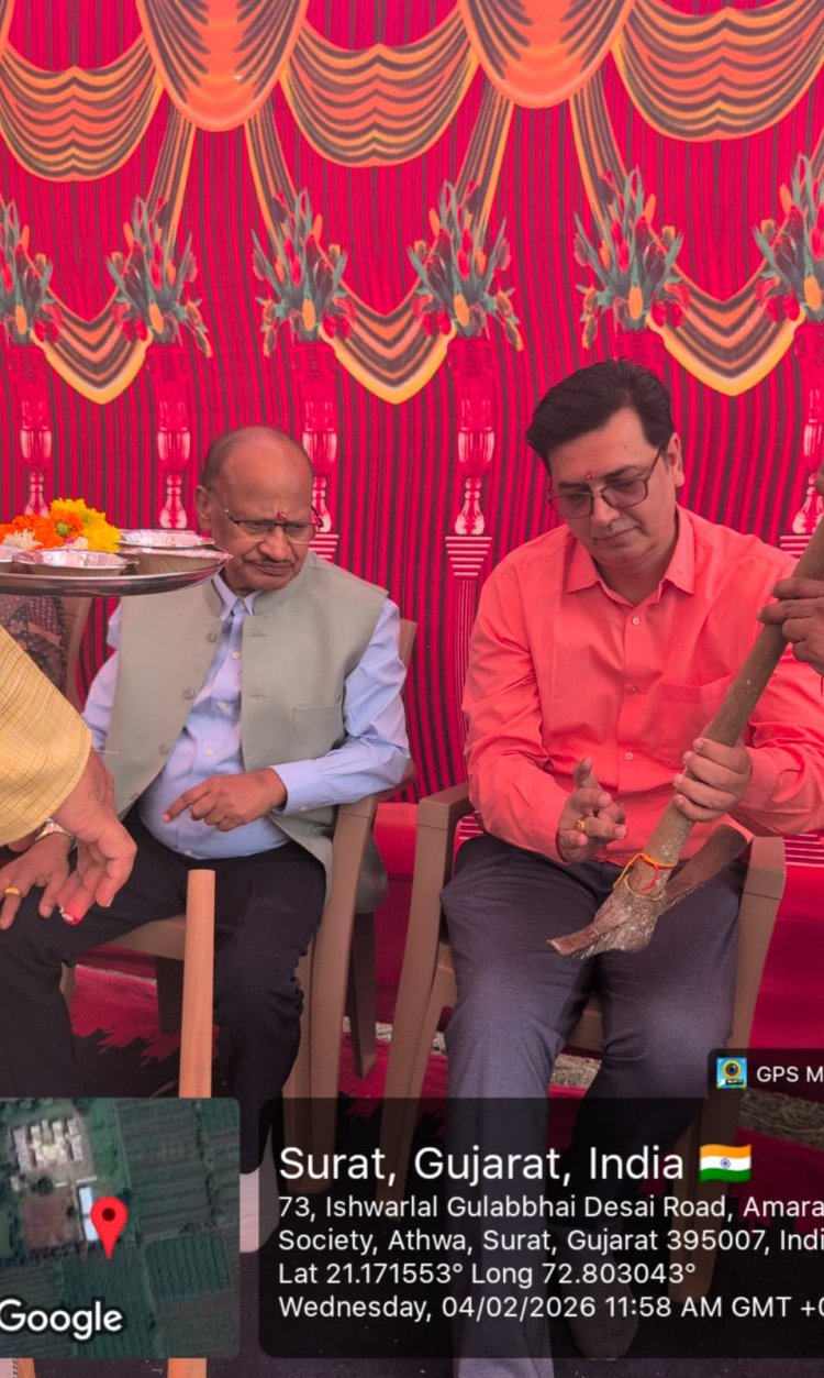 Hon’ble Vice-Chancellor Dr. T. R. Ahlawat laid the foundation stone and performed the Bhoomi Poojan for the Boys’ Hostel 