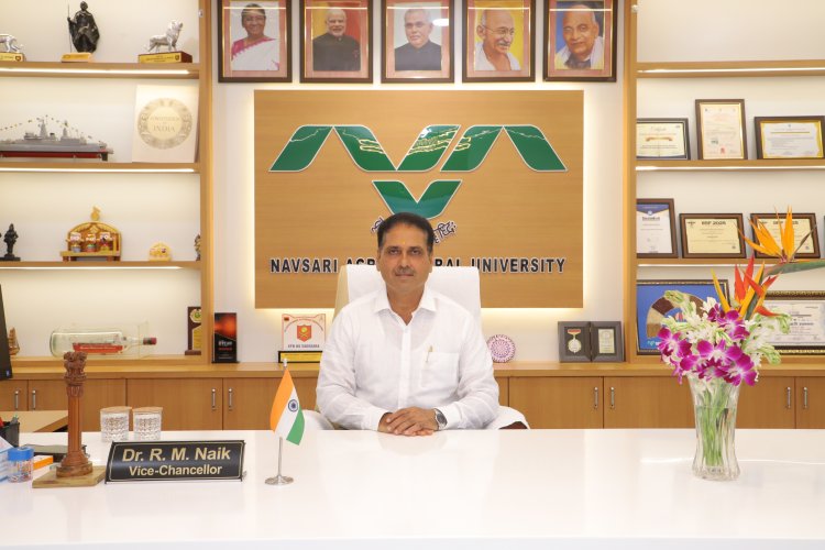 Dr. R.M.Naik, VC, NAU assuming the charge of Hon'ble Vice-Chancellor