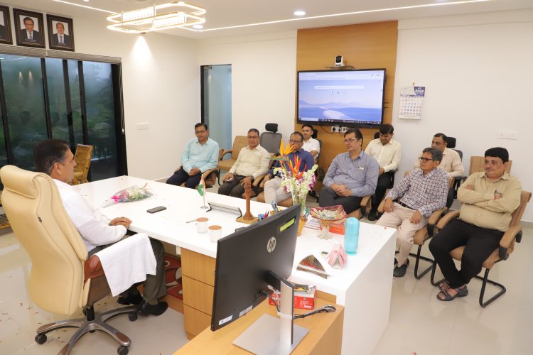 Dr. R.M.Naik, VC, NAU assuming the charge of Hon'ble Vice-Chancellor