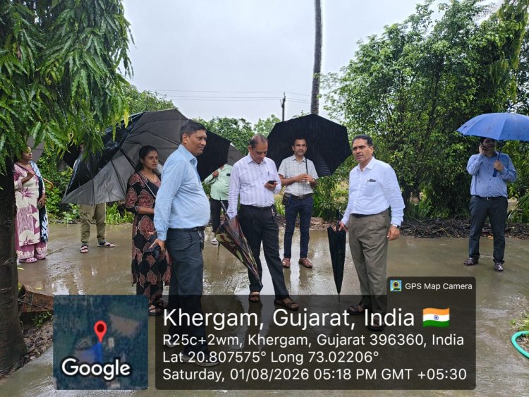 Hon'ble Vice-Chancellor visit to FRS, Gandevi