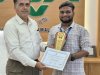 Hon’ble Vice-Chancellor Dr. R. M. Naik along with Dr. T. R. Ahlawat, Director of Research felicitated Mr. Shrey Patel, 2nd Year M.Tech. student of College of Agricultural Engineering & Technology (CAET), Dediapada, for securing 1st Prize in the National Soil & Water Conservation Olympiad–2026, organized by the Soil Conservation Society of India (SCSI) .